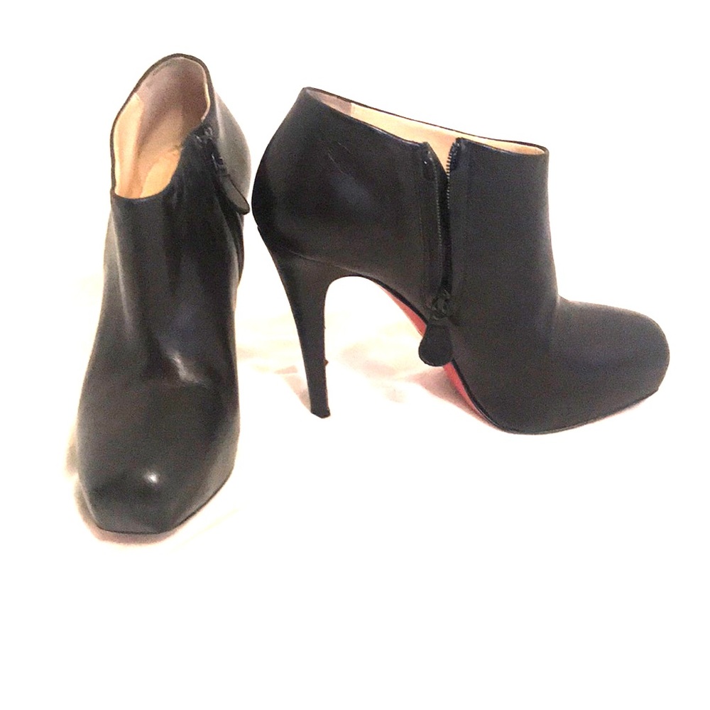 Christian Louboutin black booties